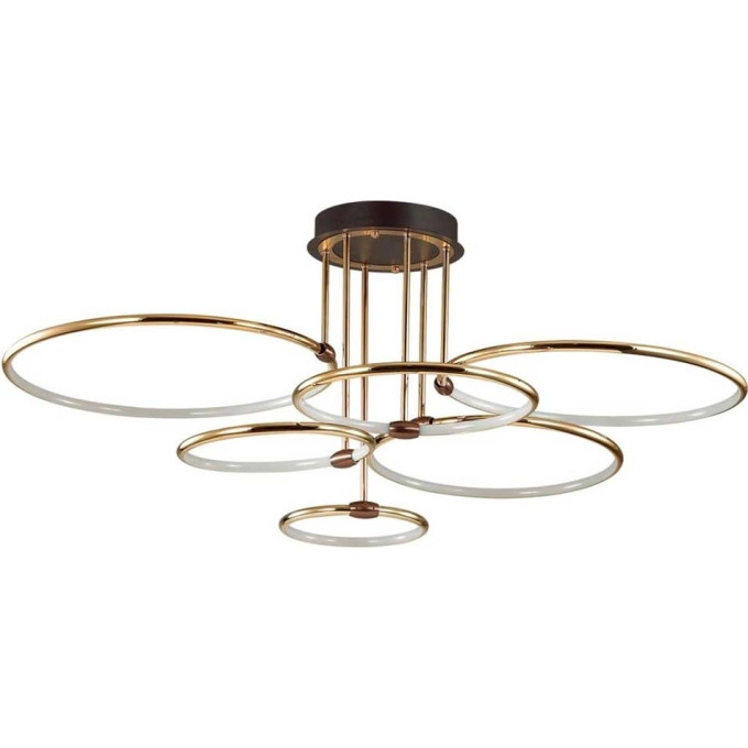5283/96CL LEDIO LN23 золотой, коричневый Люстра потолочная LED 96W 4546Лм 3000-6000K с пультом ДУ 220V URSULA